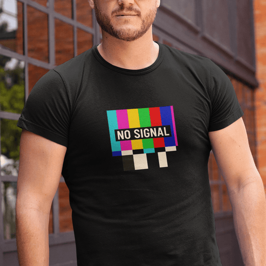 No Signal | Unisex t - skjorte med klassisk passform - Print Material - Iskyns.no
