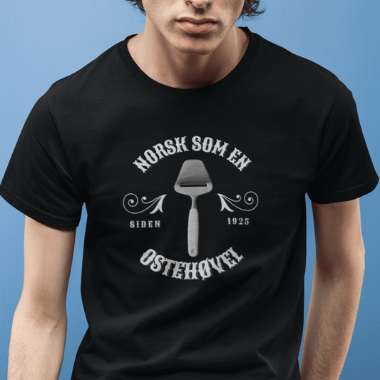 Ostehøvel | Unisex t - skjorte med klassisk passform - Print Material - Iskyns.no