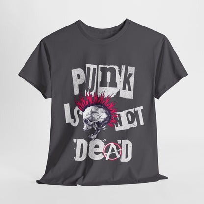 Punk Is Not Dead | Mohawk hodeskalle t - skjorte - T-Shirt - Iskyns.no