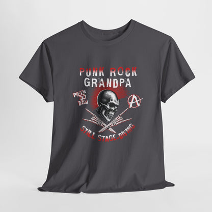 Punk Rock Grandpa | Stage - diving bestefar t - skjorte - T-Shirt - Iskyns.no