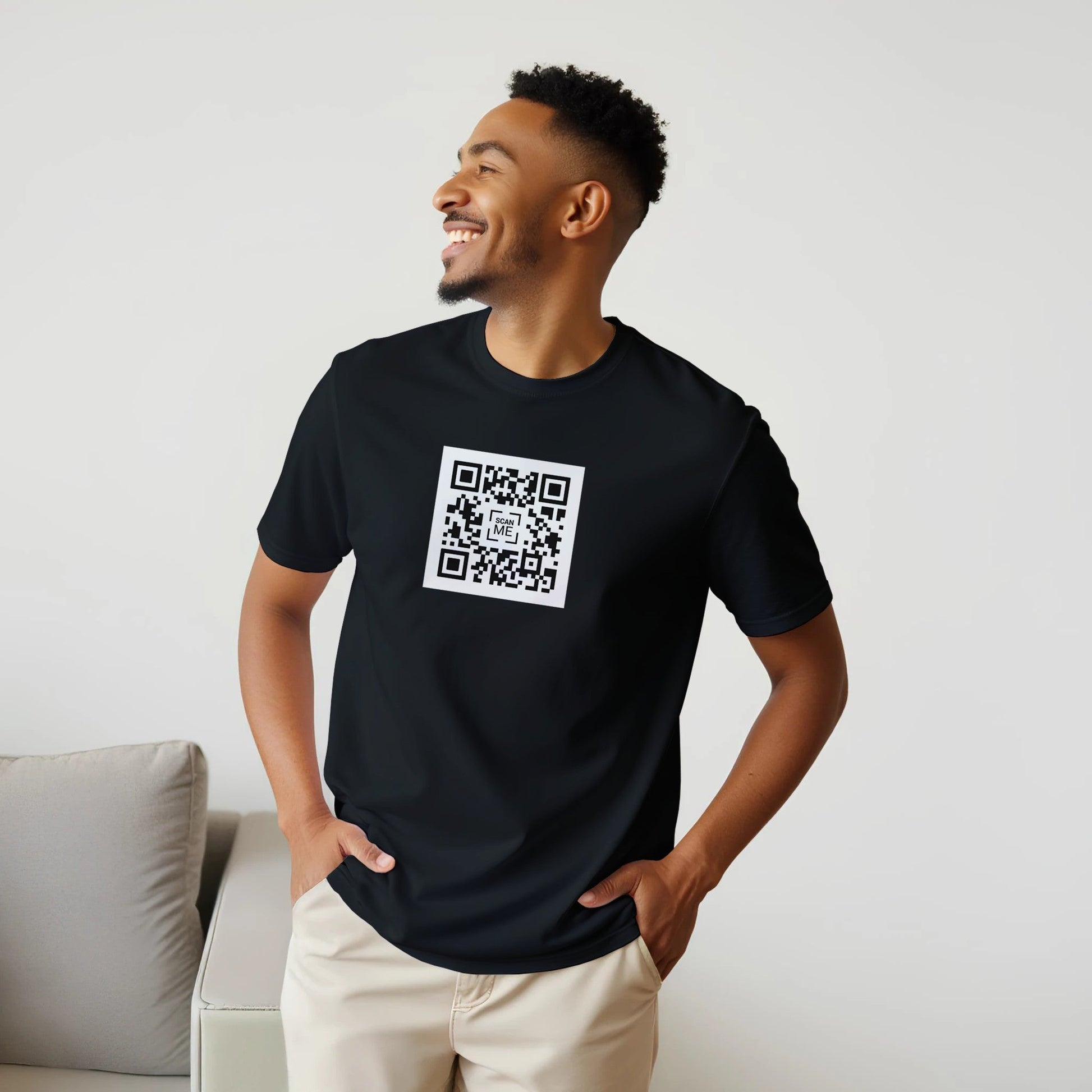 QR - kode | Unisex t - skjorte med klassisk passform - Iskyns.no