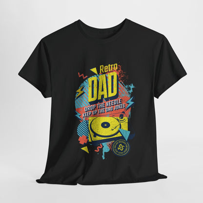 Retro Dad | Vinyl - og musikkelskende pappa t - skjorte - T-Shirt - Iskyns.no