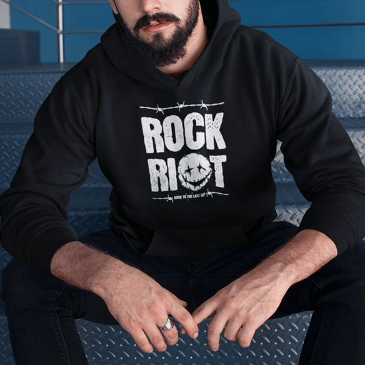 Rock Riot | Unisex hettegenser med klassisk passform - Print Material - Iskyns.no