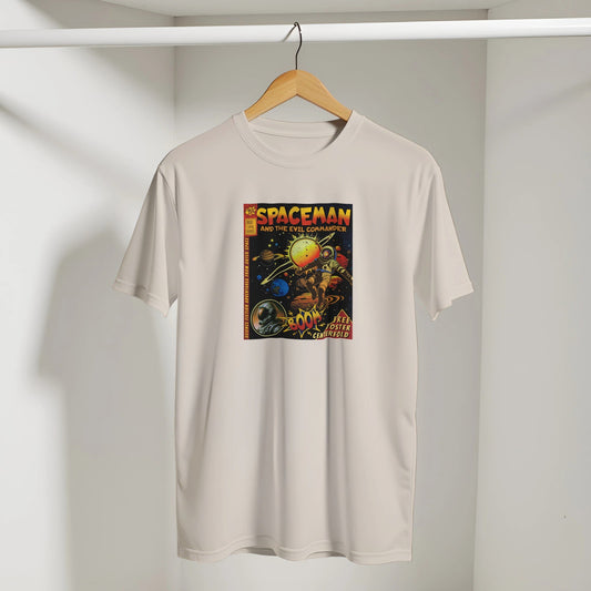 Spaceman | Unisex T - skjorte med Klassisk Passform - Print Material - Iskyns.no
