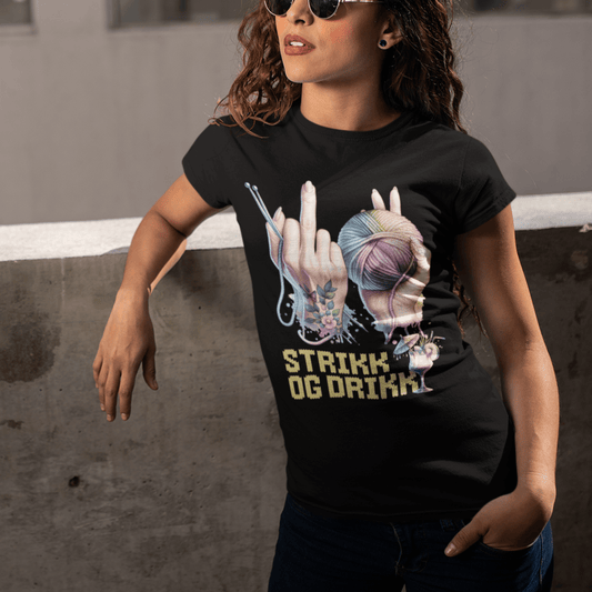 Strikk og drikk Premium - Print Material - Iskyns.no