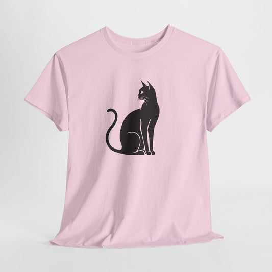 Svart katt | Dame t - skjorte med klassisk passform - T-Shirt - Iskyns.no
