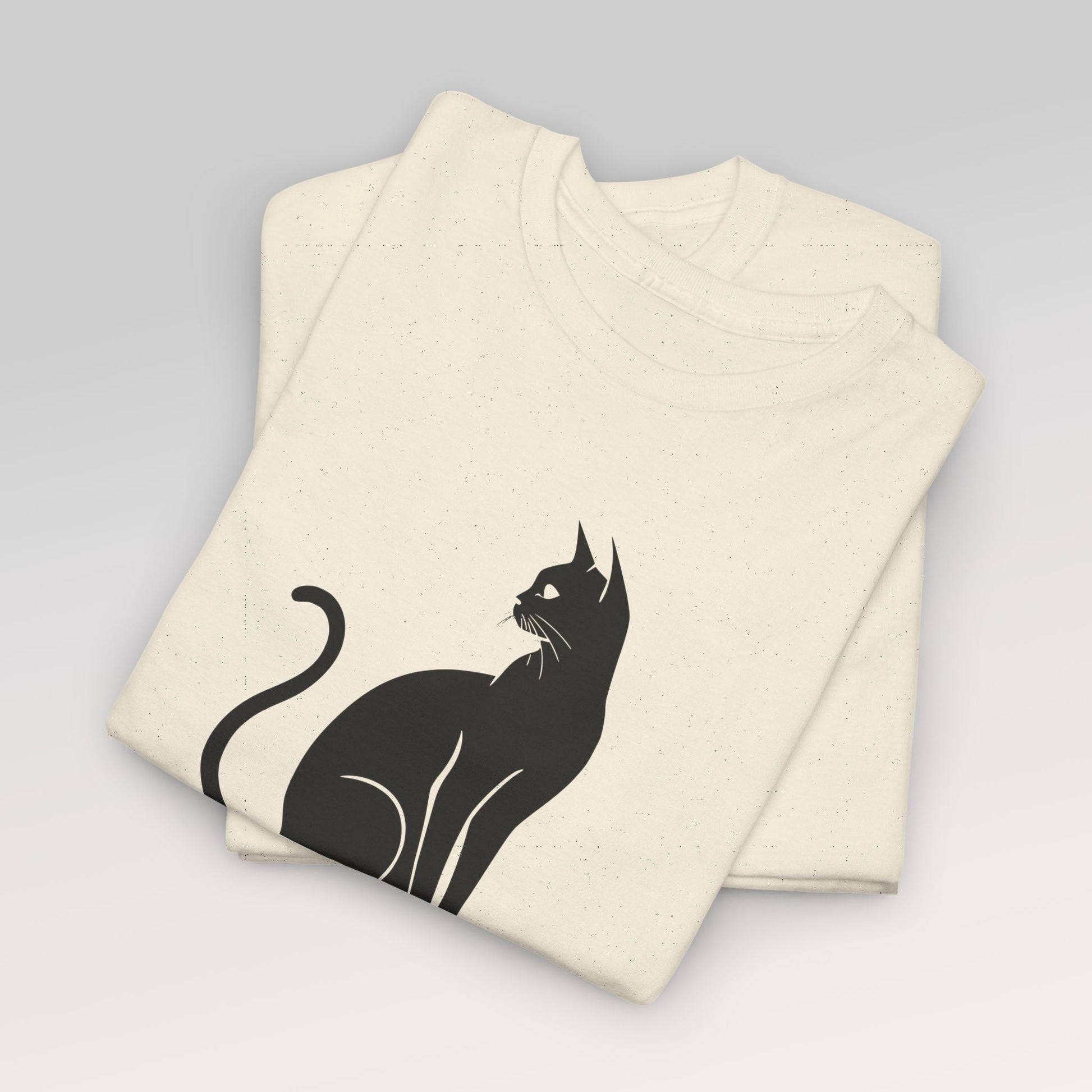 Svart katt | Dame t - skjorte med klassisk passform - T-Shirt - Iskyns.no