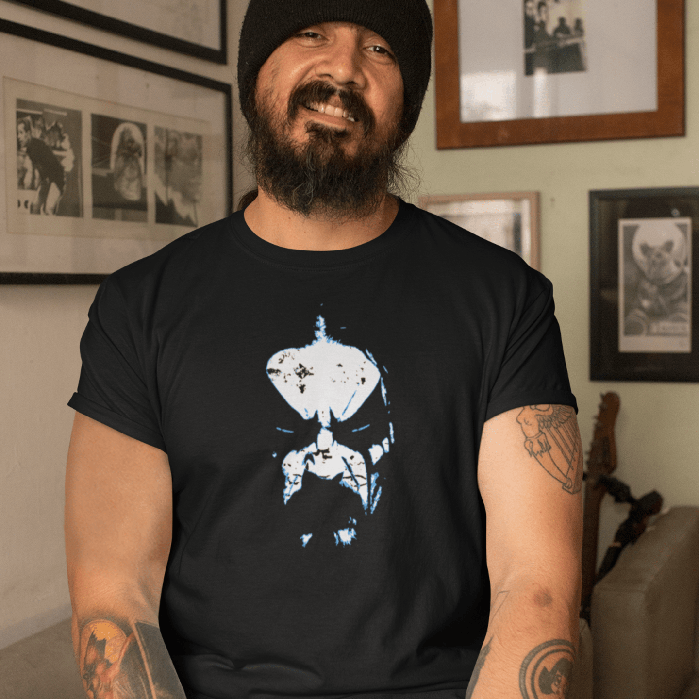 Svartmetall | Unisex t - skjorte med klassisk passform - Print Material - Iskyns.no