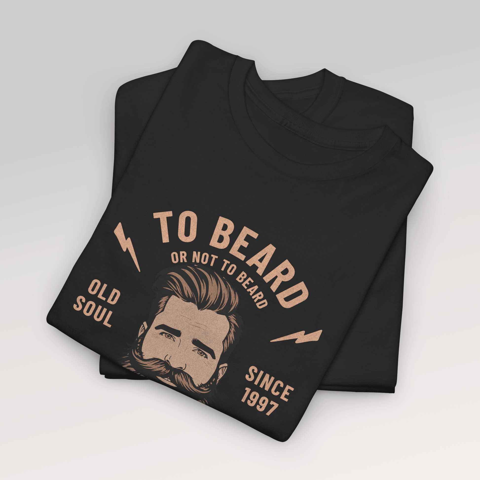 To Beard or Not to Beard | Humoristisk t - skjorte for skjeggelskere - T-Shirt - Iskyns.no