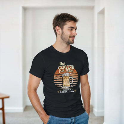 Una cerveza por favor | Herre t - skjorte med klassisk passform - Print Material - Iskyns.no