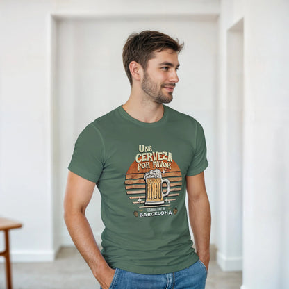 Una cerveza por favor | Herre t - skjorte med klassisk passform - Print Material - Iskyns.no